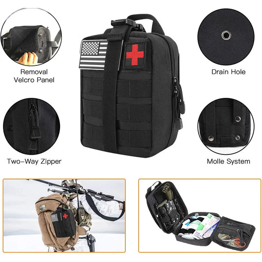 Outdoor Camping Survival Kit – Multifunctional Emergency Equipment, Self-Defense Tools & First Aid Supplies